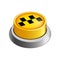 Yellow taxi button vector illustration