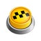 Yellow taxi button vector illustration