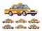 Yellow taxi car