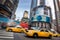 Yellow taxis in the streets of Manhattan, New York
