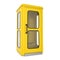 Yellow Telephone Booth Isolated