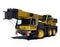 Yellow Telescopic Crane. on white backgroung