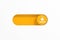 Yellow Toggle Switch Slider with Download Icon. 3d Rendering