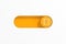Yellow Toggle Switch Slider with Simple Film Icon. 3d Rendering