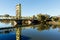 Yellow Tower Bridge across the Sacramento River