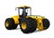 Yellow Tractor Isolated