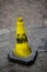 Yellow traffic cone
