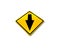 Yellow traffic sign