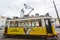 The yellow trams of Lisbon