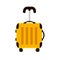 Yellow Travel Suitcases. Time to travel. Trip to World. Vacation. Holidays. Travel banner. Modern flat design. Colorful