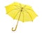 Yellow umbrella isolated