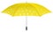 Yellow umbrella with rain drops