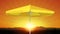 yellow umbrella sunshade sunset