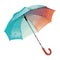 Yellow umbrella symbolizes safety in rainy weather