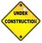 Yellow Under COnstruction Sign