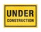 Yellow Under construction sign