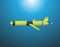 Yellow Underwater Drone in Vector Illustration Format