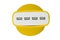 Yellow USB four portable charger