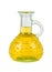 Yellow vegetable oil bottle