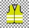 Yellow vest, as a symbol of protests in France against rising fuel prices. Yellow jacket revolution. Vector illustration