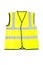 Yellow vest isolated on the white