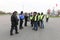 Yellow vests protest against higher fuel prices and block motorway in Villefranche en Beaujolais, France