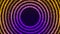 Yellow violet neon electric circles technology video animation