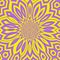 Yellow and violet Sunny Summer Abstract Background, Bright sunny mandala or sunny floral fractal