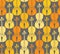 Yellow violins, seamless pattern.