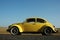 Yellow Volkswagen beetle