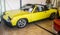 Yellow Volkswagen-Porsche convertible sports car