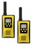 Yellow walkie talkie, icon