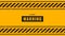 yellow warning alert background with black stipe design