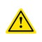 Yellow Warning Dangerous attention icon icon