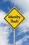 Yellow Warning Identity Theft Highway Road Sign