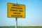 Yellow warning sign - attention, african swine fever
