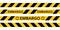 Yellow warning tape inscription embargo, vector tape, warning of the embargo, the ban on the sale of oil products