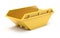 Yellow waste skip