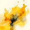 Yellow watercolor blob as abstract background wallpaper