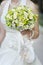 Yellow wedding flowers bouquet