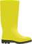 Yellow wellie side view