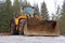 Yellow Wheel Loader at Construction Site