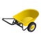Yellow wheelbarrow icon, isometric style