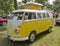 Yellow & White 1966 VW Camper side view