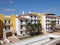 Yellow and white housing estate on Sal island in Cape Verde