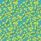 Yellow Winter Jasmine flower vine seamless vector pattern background