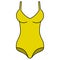 Yellow Woman Swimsuit