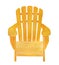 Yellow wood adirondack chair drawing.