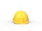 Yellow workers had hat - front view