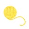 Yellow yarn ball illustration 3d computer generated painting